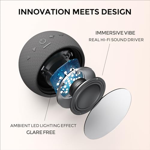 Housbay White Noise Sound Machine with Night Light, Nature Sounds, Breathing Light, Round Screen Glow with Music, Auto-Off Timer, Sleep Noise Machine for Sleeping, Adults, Kids & Baby - Fabric - Image 3