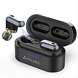 Syllable S101 Potente Bajo TWS Auriculares Inalámbricos Música Reducción De Ruido Qcc3020 Syllable S101 Chip De Auriculares Deportivos Inalámbricos Negro
