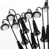  HO OO für TT N Scale LED Straßenlaternen Warmweiß Modellbahn Eisenbahn