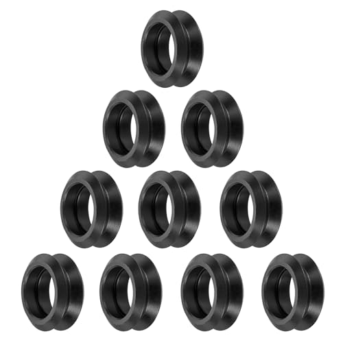 sourcing map 10pcs 3D Printer Wheels V Slot POM Pulley Wheels Solid High-Speed Gantry Wheel for 3D Printer, CNC Machine,