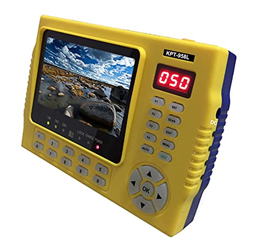 PZPZP TV Signal Finder Meter, 4.3inch LCD Screen Kpt-958l Dvb-s2 Satellite Finder MPEG4 Satfinder Meter 1080p,for Adjusting Sat TV Dish