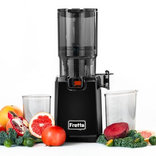 Image of Fretta Cold Press Juicer,Juicer Machines Vegetable and Fruits,Masticating Juicer with 5.3