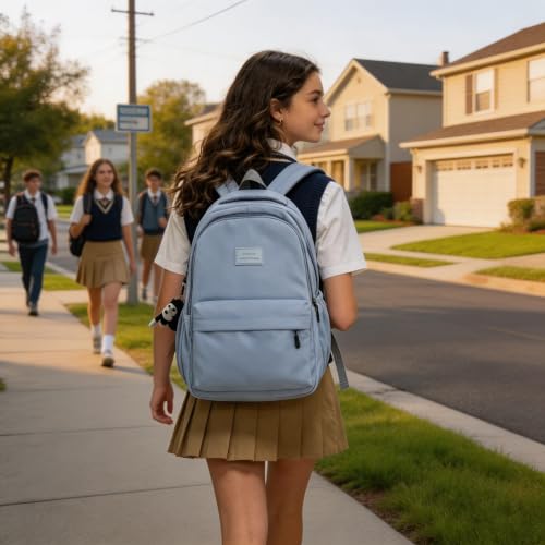 Image of JARKJARD Aesthetic Cute Backpack for Girls Student School College Travel