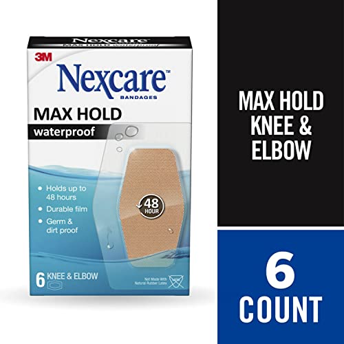 image for Nexcare Max Hold Waterproof Bandages, Comfortable, Low-Profile Film Fi