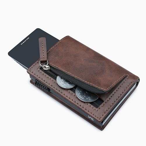 The Wallet Store Men Aluminium Defender RFID Cardholder (Brown) - Image 7