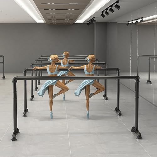 Barre de ballet double portable stable et détachable blanche 150 cm - 3