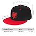 Flag of Albania Baseball Cap Unisex Kids Adjustable Fashion Hip Hop Flat Bill Hat Red