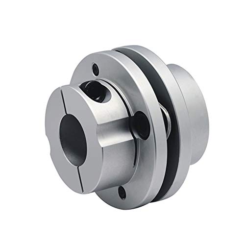 TEYWET Coupler Single Disc Flange Coupling Coupler Flexible for Servo Motor Connector Sleeve D56L45 Metal (Inner Diameter : 20mm 20mm)