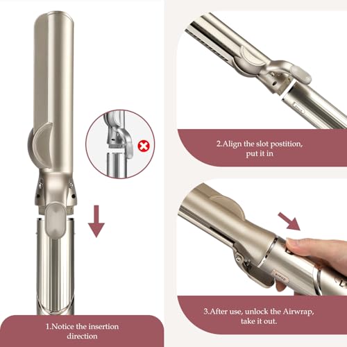 Image of Airflow Smooth Attachment for Shark FlexStyle, Nozzles Attachment for Smooth Hair Style with Less Damage and Breakage for Shark FlexStyle Champagne Stone