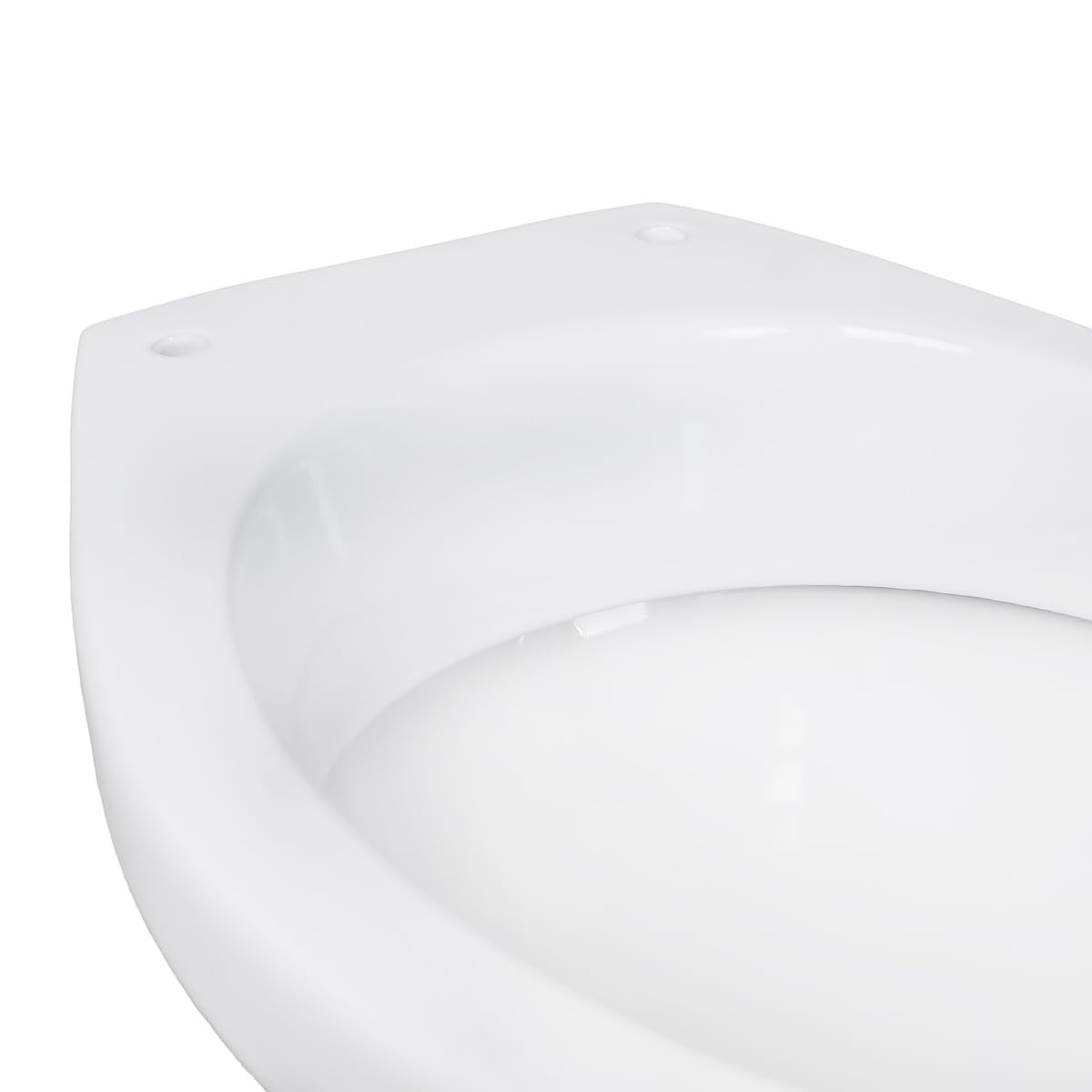 Belvit Inodoro de pie con descarga profunda, blanco | Inodoro de pie, salida horizontal, sin cisterna, de pie en el suelo, cerámica