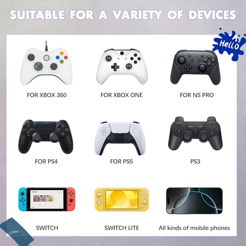 Support Switch OLED réglable blanc compatible manette PS5 PS4 NS Pro