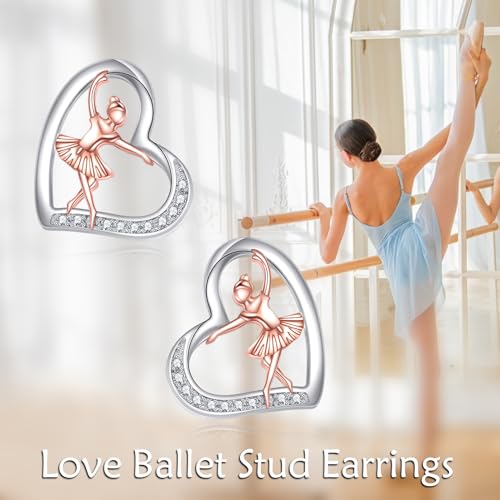 Boucles d'oreilles de ballet en argent massif ciselé main - 6