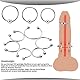 Edelstahl Eichelringe 9 in 1 Set,6 * Dual Ball Penisringe + 3 * Single Ball Cockringe,männliches Sexspielzeug Hodenringe für Ejakulation verzögern und eine lange Erektion