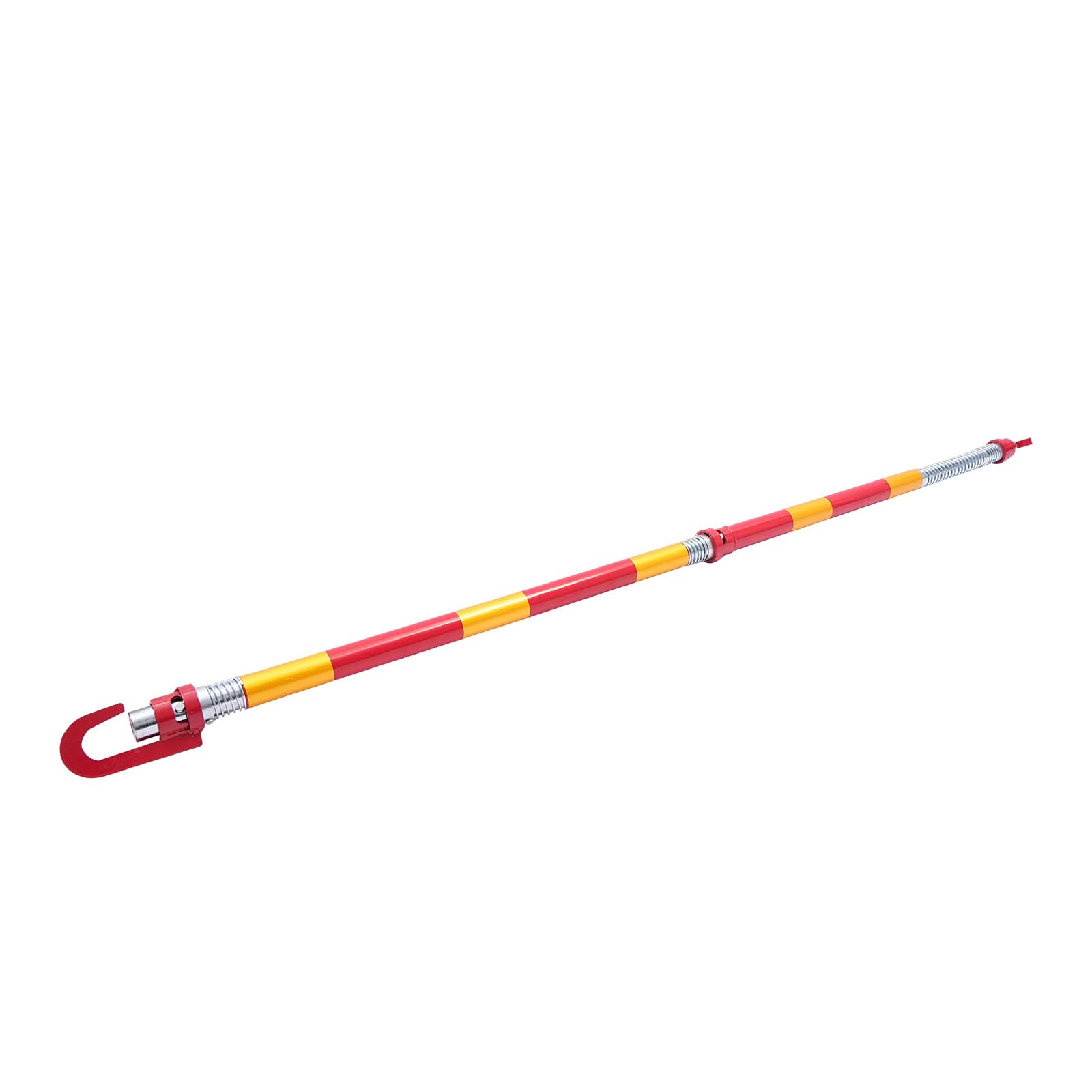 Barra de remolque de coche 8T, tubo de acero de 187 cm con almohadilla de resorte | Barra de tracción resistente con banda reflectante, para coches, SUV, camiones, extraíble y portátil
