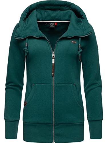 Generisch Damen Hoodie Mit Reißverschluss - Baumwoll Kapuzenjacke Lang