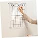 Lurrose Acrylic Hanging Memo Board Dry Erase Weekly Planner Board Writing Memo Door Sign