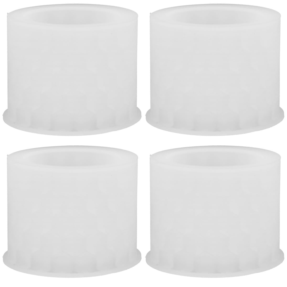 Sosoport 4pcs Maceta Tipo Panal Molde Para Hacer Jardineras Circular Cubo Cuadrado Revestimientos Esfera Gelatina Lata De Tarta De Queso Molde De Maceta Suculenta Gel De Sílice