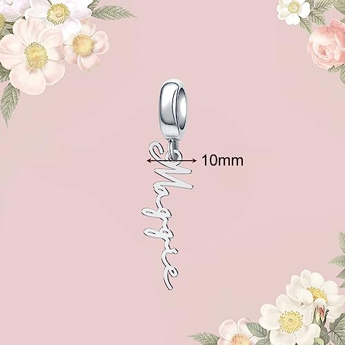 CharmSStory Personalized Gifts Custom Name Plate Initial Charms for Bracelets Compatible with Pandora Bracelets for Womens2