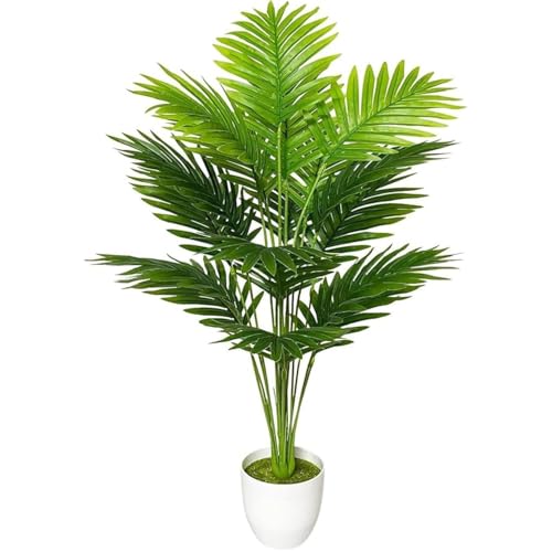15 Easy Artificial Plant Care Tips 29 Artificial Areca Palm Plant with White Pot โ 75 cm Tall Faux Gree...