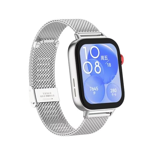 Correa metálica compatible con Huawei Watch Fit 3/4/4pro miniatura 2