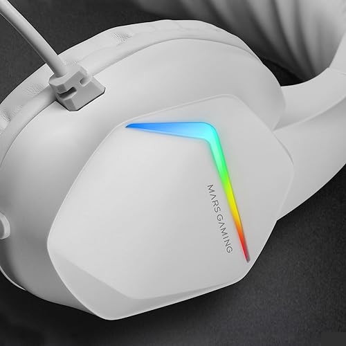 MCP-RGB3 Tastiera Fixed + Mouse Flow 3200 dpi + Cuffie Over-Ear + Tappetino XXL, Bianco, Portoghese - Tastiera gaming - Immagine 5