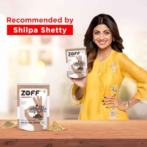 Image of ZOFF Roasted Jeera Powder - Bhuna Jeera Powder - Roasted Cumin Powder - Pure & Natural Jeera Masala - Aromatic Organic Cumin Powder for Cooking & Seasoning - Net Weight 100g