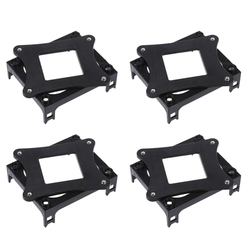 Youbones 4 soportes para ventilador de CPU de plástico negro para el zócalo 478