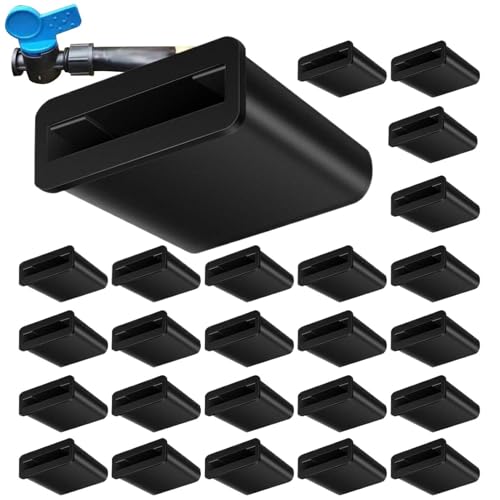 Tapón fino para cinta de – 25 adaptadores plegables sin | Plegable de terminales para cinta de riego por – Para empalmes de 16 mm para paisaje, uso comercial, Fa