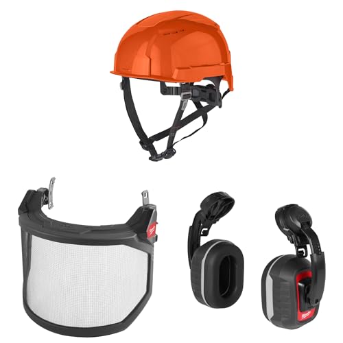 Milwaukee Bolt orange Forsthelm Starter-Set 3-teilig