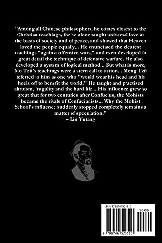 The Mozi: The Ethical and Political Works of Mo Tzŭ