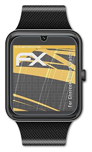 atFoliX Screen Protector Suitable for Chereeki Smart Watch, Screen Protection Film Anti-Reflective and Shock-Absorbing FX Protector Film (3X)