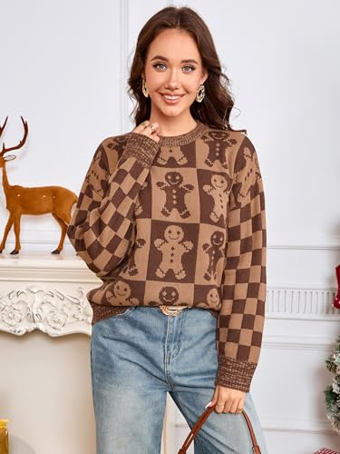 Simplee Womens Christmas Ugly Sweater Long Sleeve Holiday Soft Knit - Image 4