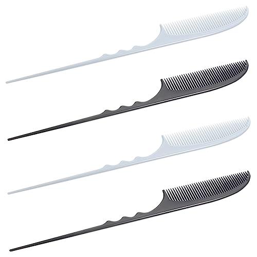 Beaupretty 8 Piezas Peine Antiestático para Peluquería Profesional y Doméstico para Peinados Tintes y Cuidado del Cabello Natural Negro