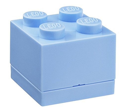 Room Copenhagen, LEGO Mini Box - 1.8 x 1.8 x 1.7 in - Brick 4, Light Blue