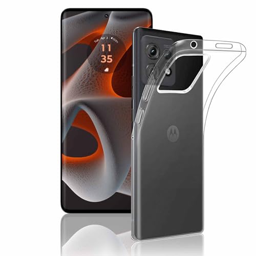 WHskyee Motorola edge 50 pro / 50s Pro �P�[�X �N���A �J�o�[ Motorola edge 50 pro / 50s Pro TPU �\�t�g�P�[�X �l�C �ی�J�o�[(�S����) �����ߗ� ���� �y���ʃ��g ���[���G�b�W5
