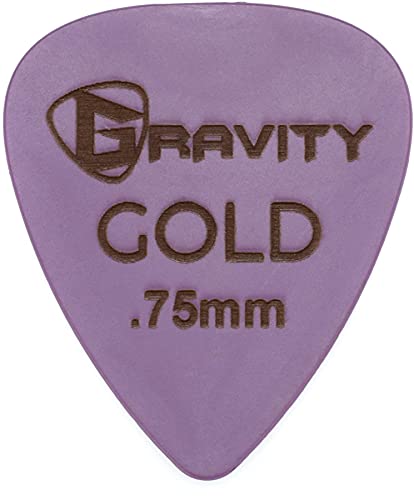 Gravity Gold Series Guitar Picks - Perfect For Beginners & Professionals | Pack of 4