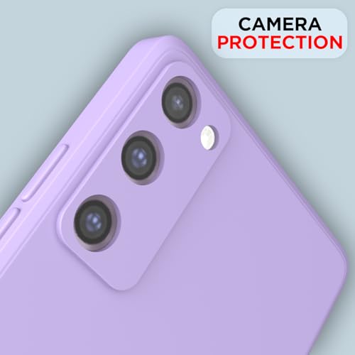 Image of Outlouders Back Cover for Samsung Galaxy S20 FE 5G | Camera Protection | Durable Soft Matte Silicone Bumper Case (Purple)