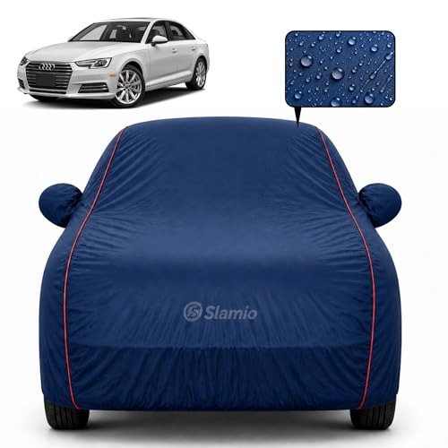 Image of Car Cover for Maruti Suzuki Invicto 2023-2026 | 100% Waterproof Heavy-Duty 3-Layer Car Body Cover | All-Weather Rain,UV,Sun & Dust Protection | Custom Fit | Mirror & Antenna Pockets Navy Blue