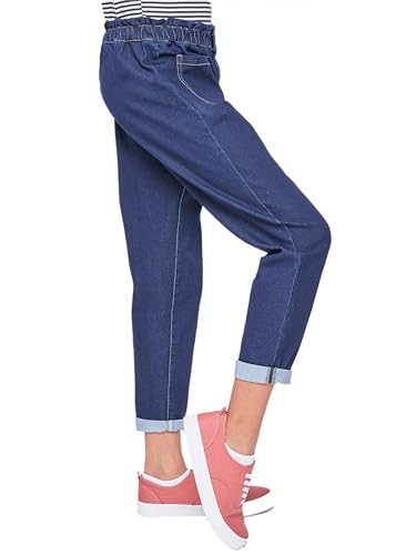 YMI Girls Paper Bag Waist Balloon Jeans2