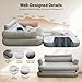Onirii Inflatable Sofa Bed with Air Pump,2-in-1 Inflatable Sofa Couch,Blow-Up Couch and Folding Full Size Air Mattress Bed for Home,Camping,and Guests