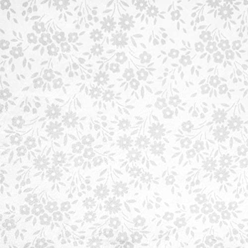 Image of Lush Decor Garden of Flowers Soft & Plush Fitted Crib Sheet, 52 inchx 28 inch, Gray