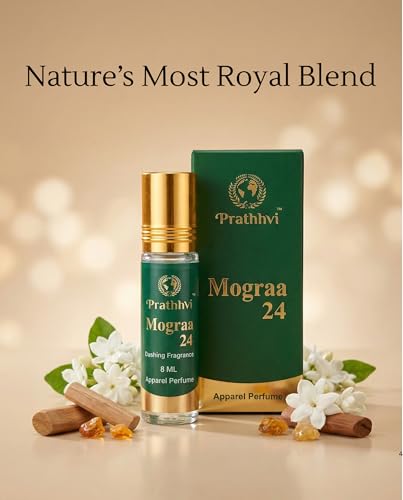 Image of Mograa 24 Attar Roll-On Perfume Oil 8 ml | Alcohol Free | Long Lasting Rich Fragrance | Men & Women | Pocket Size Travel Friendly Roll On | Daily Wear (Pack of 1)