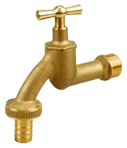 1/2" Inch Alimentación Agua Jardín Grifo Latón Riego Aire Libre Mango Mariposa Cover