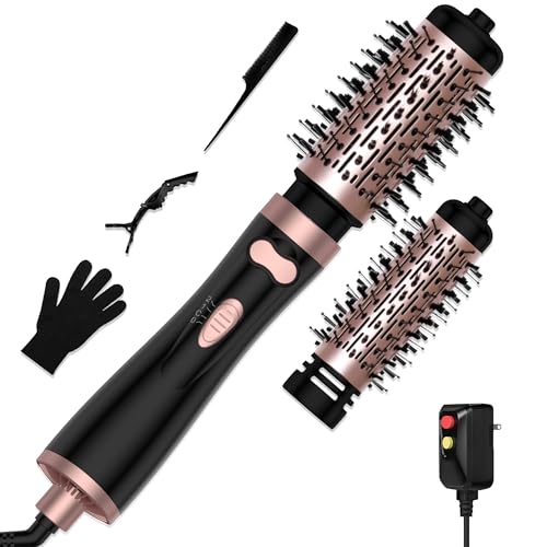 3 in 1 Rotating Hair Dryer Brush, Auto Rotating Blow Dryer