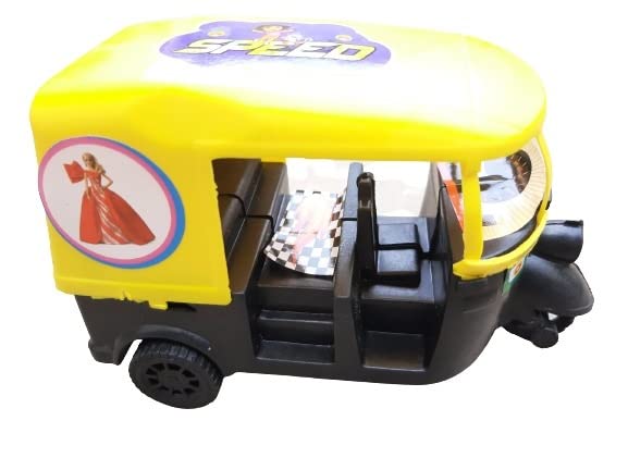 advancedestore Plastic Pull Back Auto Rickshaw, Number of Pieces: 1, Multicolour.moq