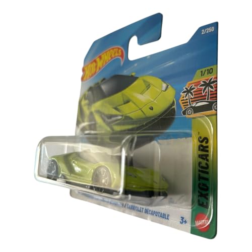 Image of Hot Wheels '16 Lamborghini Centenario Roadster [Green] Exoticars 1 /10, 2 /250-1:64 Scale Diecast Toy Vehicle