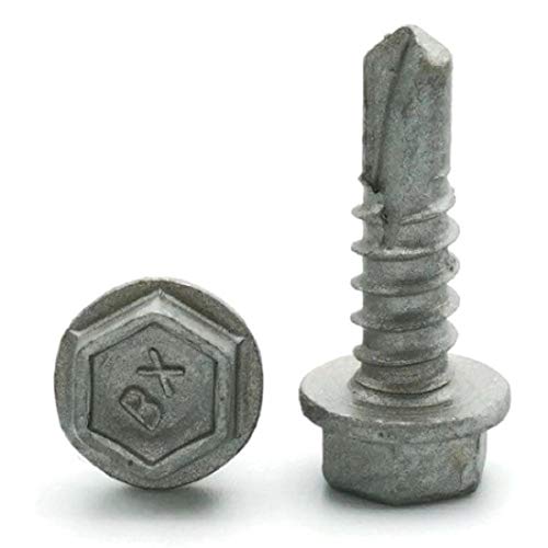 Tornillos autoperforantes ITW Buildex Hexagonal #12-14 x 1 pulg miniatura 3