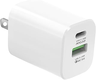 30W USB C Wall Charger Apple Watch Fast Charger Block PD QC 3.0 PPS Dual Port Type C Charger for iPhone 14/13/12/11 Pro Max, Apple Watch Series 8 7 6, iPad, MacBook, Samsung S23 S22, Pixel 6/7 Pro