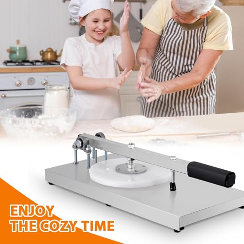 Presse à pâte à pizza manuelle en acier inoxydable pour usage domestique et commercial