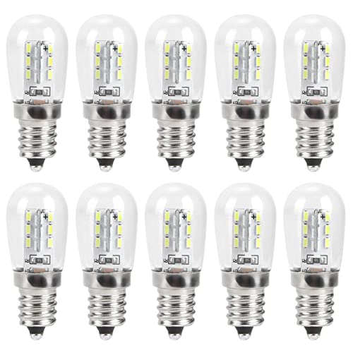 Garosa 10 Pièces 1,5 W E12 LED Ampoules de Réfrigérateur 65 à 75LM Haute luminosité SMD Lampe de Machine à Coudre Domestique pour Ampoule de Paysage...